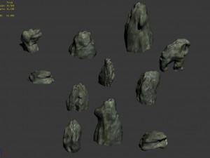 granite-small stones 12 3D Model