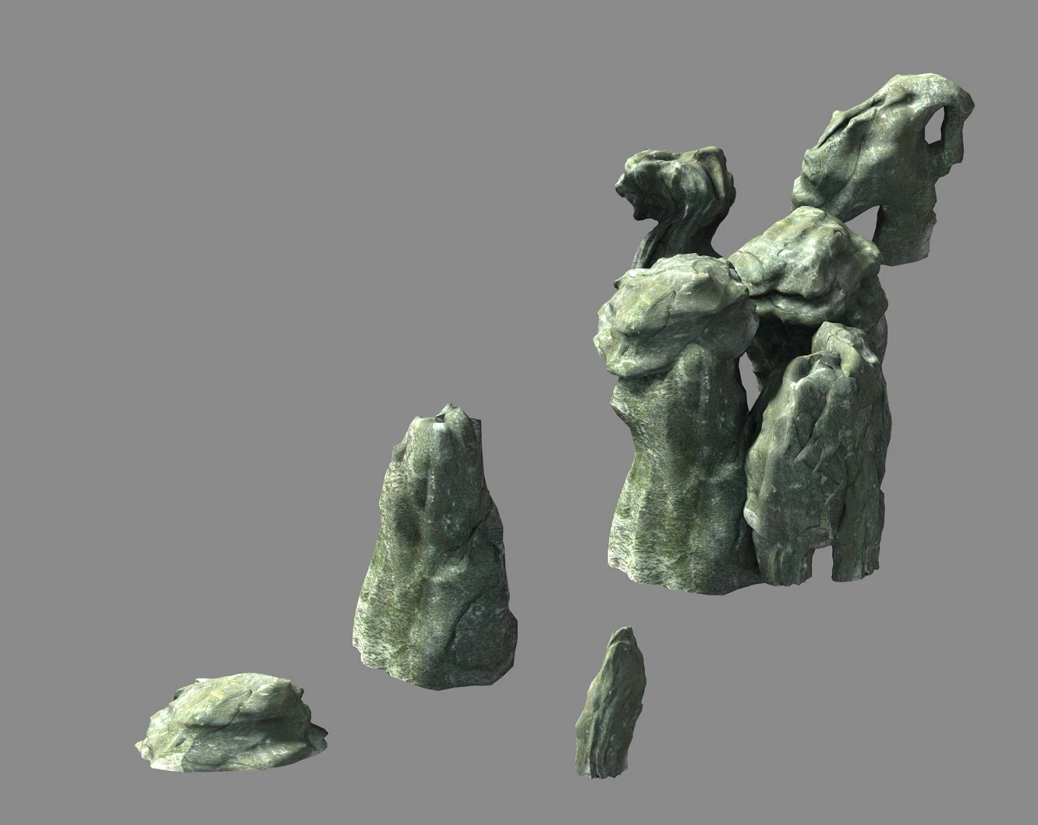 huaguoshan-landscape stone 23 3D Model .c4d .max .obj .3ds .fbx .stl .blend 