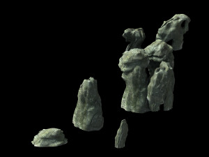huaguoshan-landscape stone 23 Model 3D
