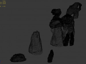 huaguoshan-landscape stone 23 Model 3D