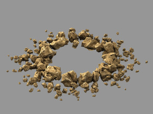 huaguoshan-gravel 02 3D Model