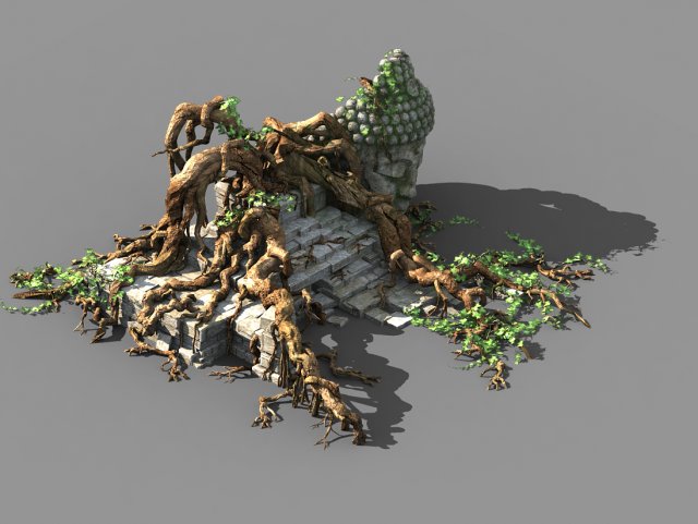 huaguoshan camp-big tree root 03 Modèle 3D .c4d .max .obj .3ds .fbx .stl .blend