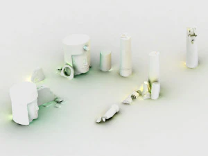 huaguoshan camp-pillars 3D Model