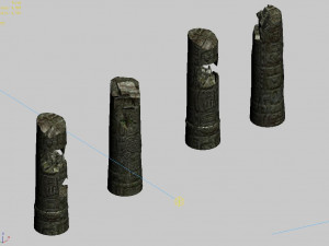 huaguoshan camp-pillar 02 Model 3D
