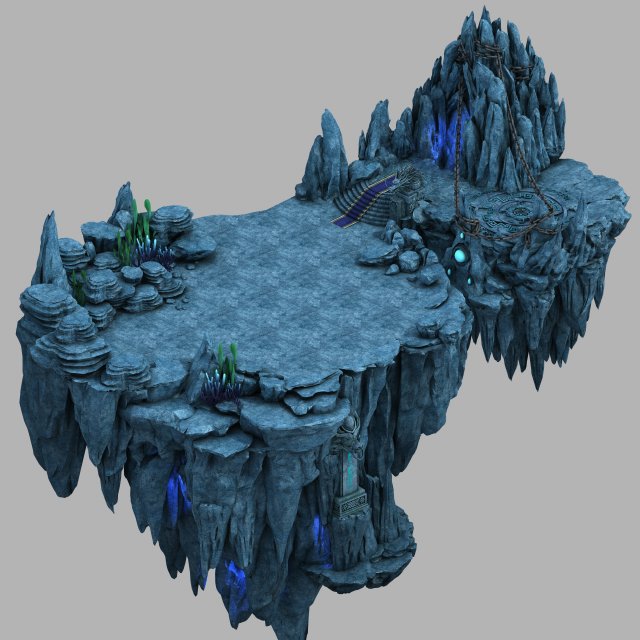 jiuyou sea area-topography 3D 模型 .c4d .max .obj .3ds .fbx .stl .blend 