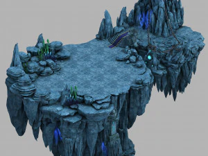 Topografia obszaru morskiego Jiuyou Model 3D