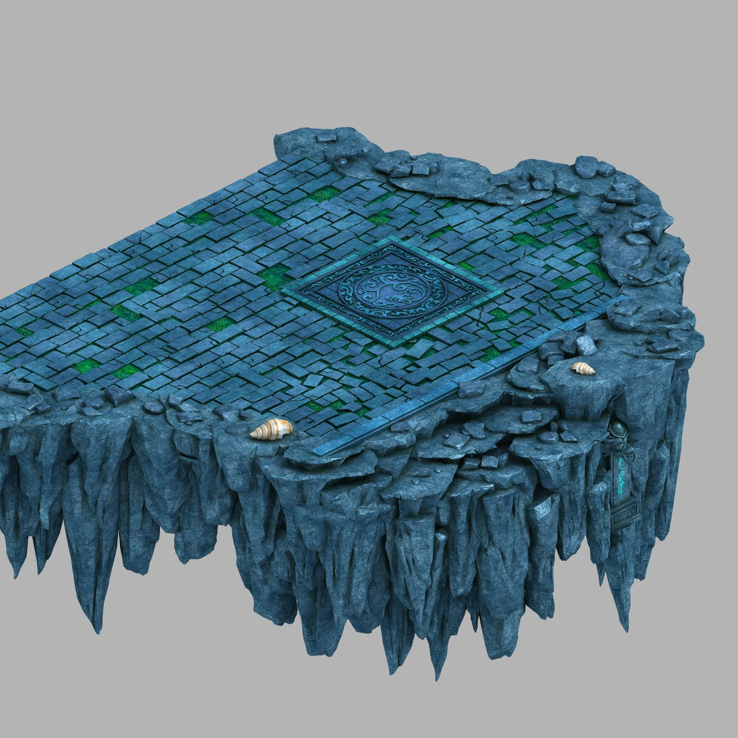 jiuyou sea area-terrain 01 3D Model .c4d .max .obj .3ds .fbx .stl .blend 