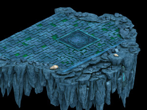 jiuyou sea area-terrain 01 3D 模型