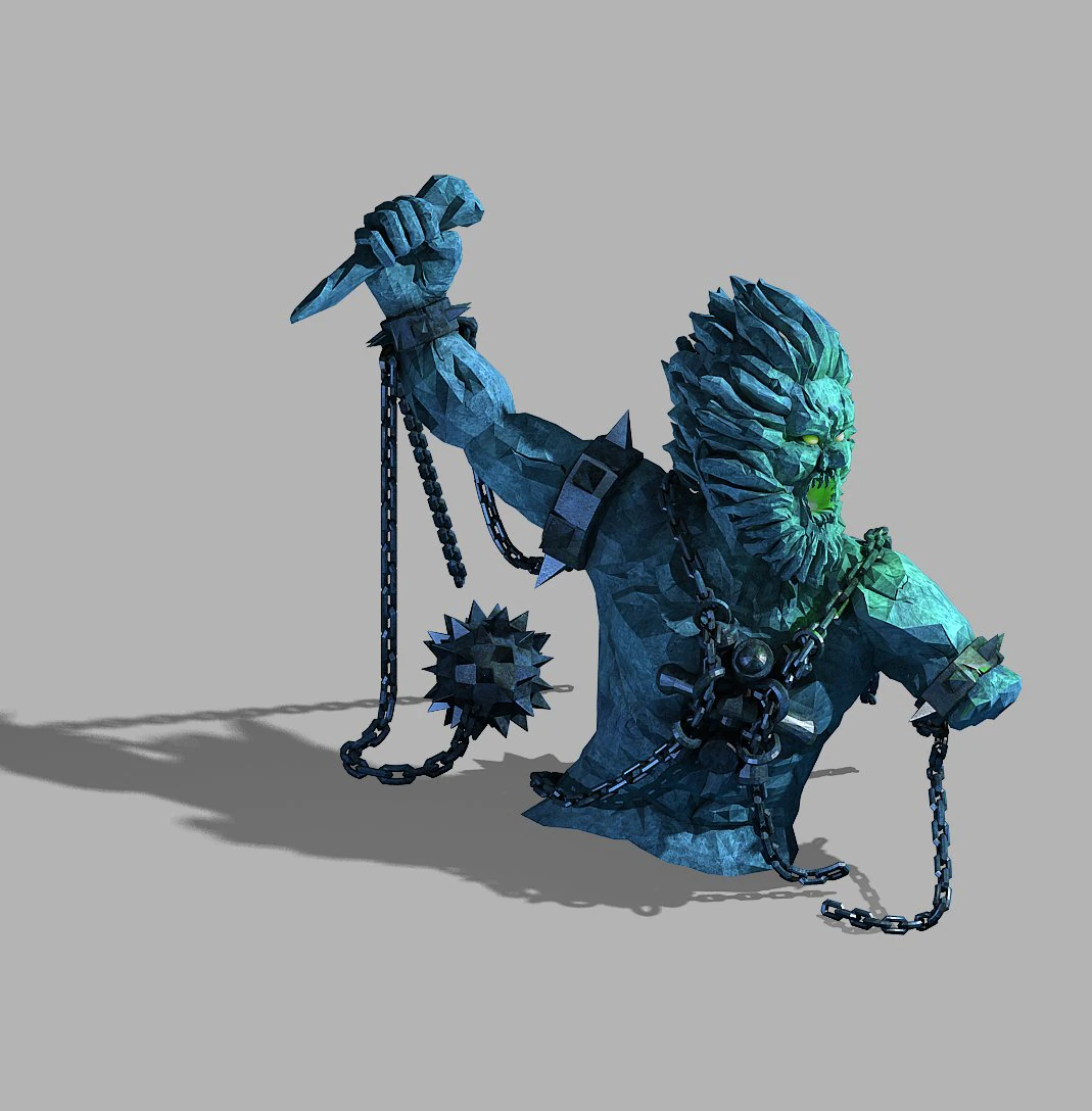 jiuyou waters-statue 13 3D Model .c4d .max .obj .3ds .fbx .stl .blend