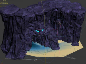 jiuyou sea area-seahorse statue cave 3D Model