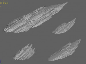 white wave beach whirlpool-reef 01 3D Model