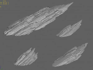 white wave beach whirlpool-reef 01 3D Model