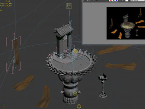 baihua valley-stele 3D Model