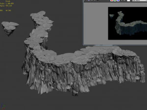 baihua valley-cliff 3D Model