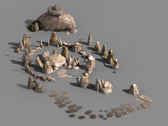 birth stone-mina Model 3D .c4d .max .obj .3ds .fbx .stl .blend 