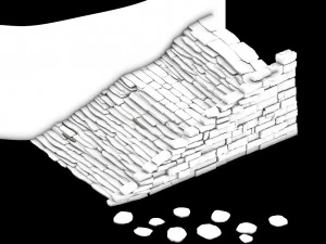 dali-stone stairs 27 3D Model