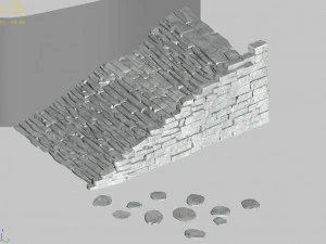 dali-stone stairs 27 3D Model
