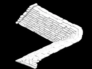 dali-stone stairs 28 3D Model