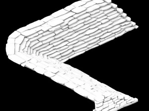 dali-stone stairs 28 3D Model