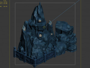jiuyou sea area-rockery 01 3D Model