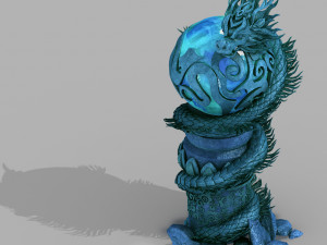 jiuyou sea area-dragon pillar 3D Model