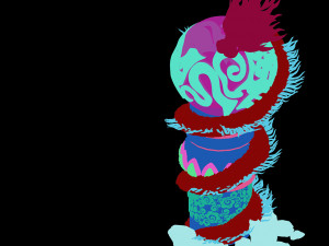 jiuyou sea area-dragon pillar Modelo 3D