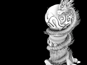 jiuyou sea area-dragon pillar Modelo 3D