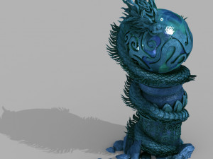jiuyou sea area-dragon pillar Modelo 3D