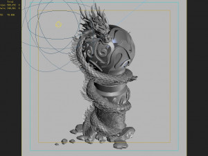 jiuyou sea area-dragon pillar Modelo 3D
