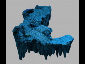 &aacute;rea mar&iacute;tima de jiuyou-montanha 06 Modelo 3D