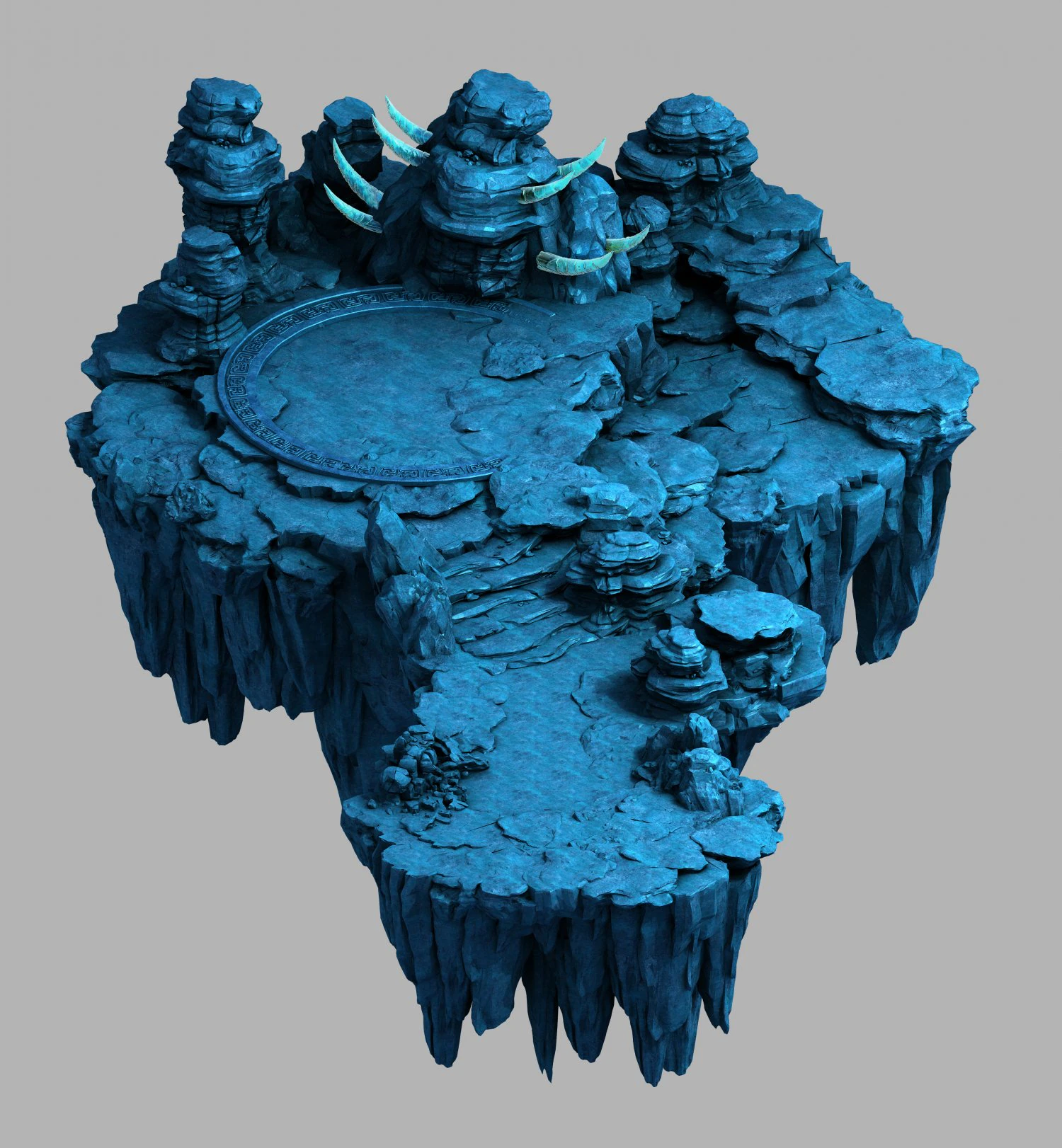 jiuyou sea area-upper mountain 3D Model .c4d .max .obj .3ds .fbx .stl .blend 