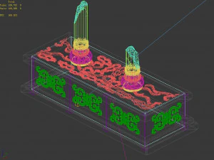 &aacute;rea mar&iacute;tima de jiuyou-shitaizi Modelo 3D