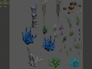 jiuyou waters-object 03 3D 模型