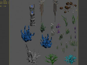 jiuyou waters-object 03 3D Model
