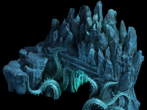 jiuyou sea area-octopus statue cave 06 3D Model