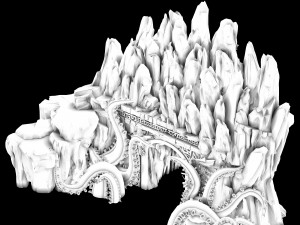 jiuyou sea area-octopus statue cave 06 3D Model