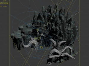 jiuyou sea area-octopus statue cave 06 3D Model