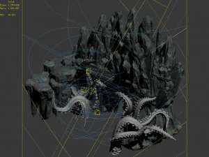 jiuyou sea area-octopus statue cave 06 3D Model