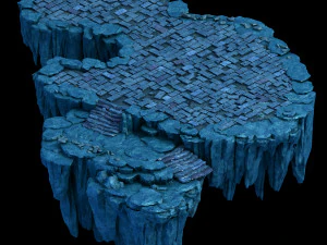 jiuyou sea area-upper left mountain 3D Model