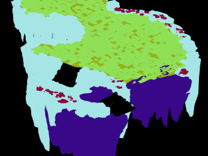 jiuyou sea area-upper left mountain 3D Модель
