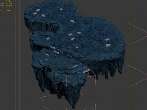 jiuyou sea area-upper left mountain 3D Model