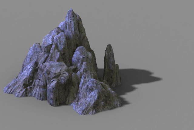 kunlun mountain-mountain-stone 14 3Dモデル .c4d .max .obj .3ds .fbx .stl .blend 