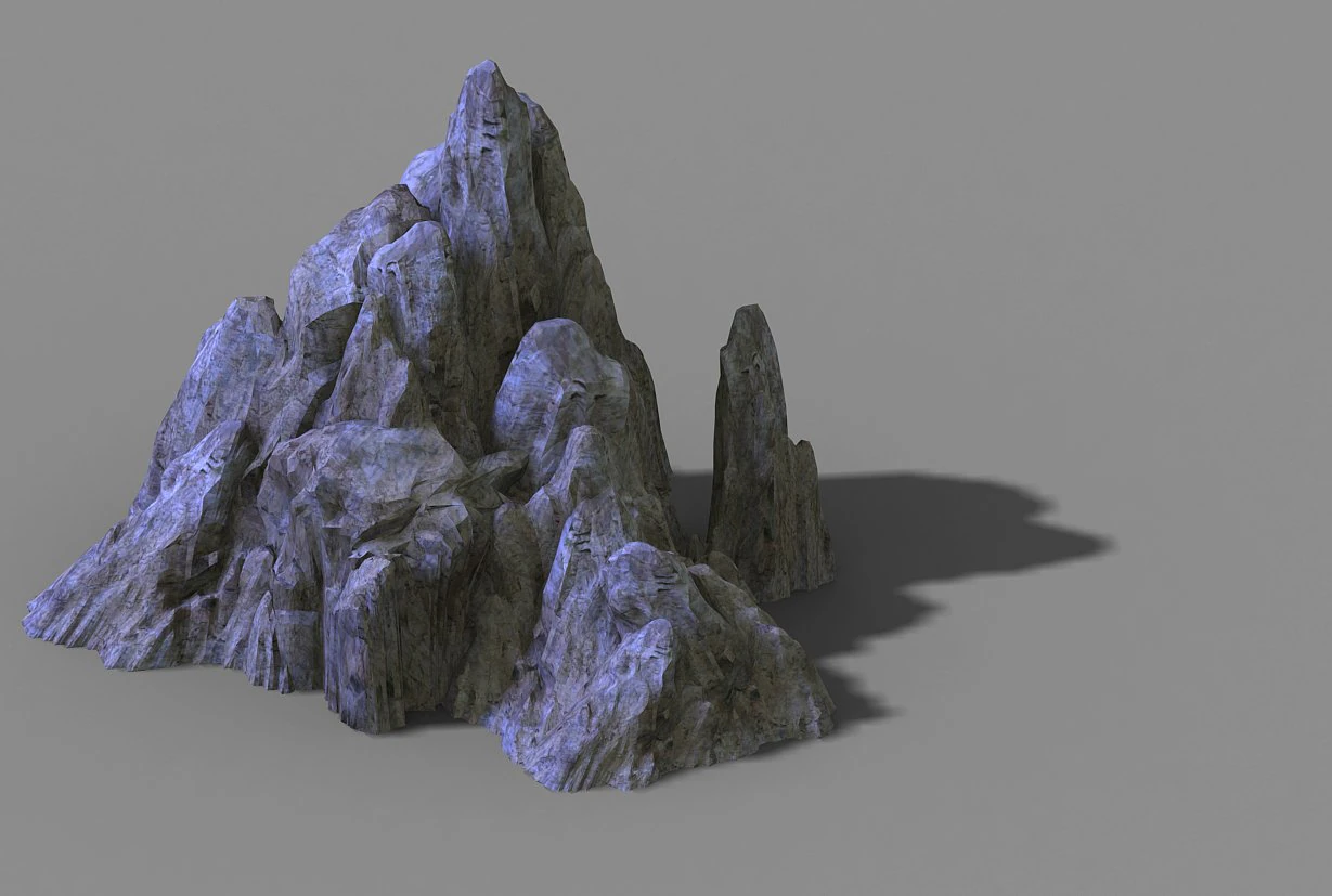 kunlun mountain-mountain-stone 14 3D Model .c4d .max .obj .3ds .fbx .stl .blend
