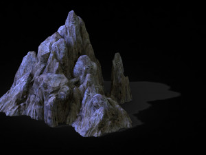 kunlun mountain-mountain-stone 14 3Dモデル
