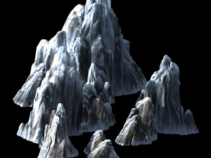 kunlun snow mountain-mountain-stone 17 Modello 3D