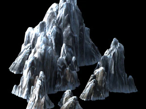 kunlun snow mountain-mountain-stone 17 3D Model