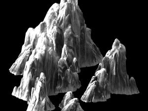 kunlun snow mountain-mountain-stone 17 3D Model