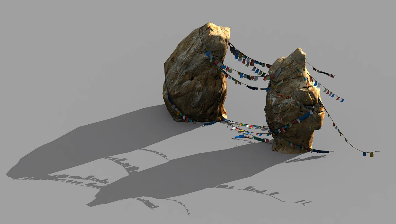 door-shaped-stone-color flag 32 3D Model .c4d .max .obj .3ds .fbx .stl .blend