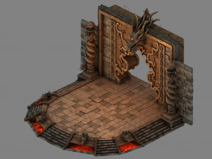 devil dragon palace-longtaizi 3D Model