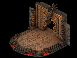 devil dragon palace-longtaizi Modelo 3D